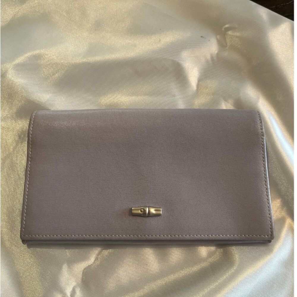 Longchamp Leather Lavendar Wallet